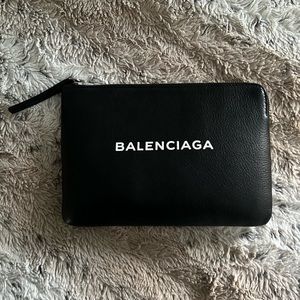 Authentic Balenciaga Everyday Logo Pouch/Clutch